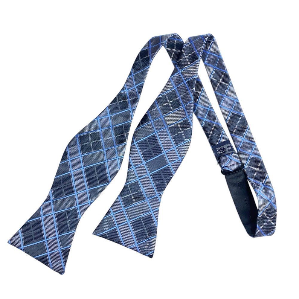Blue Self-Tie Bow Tie